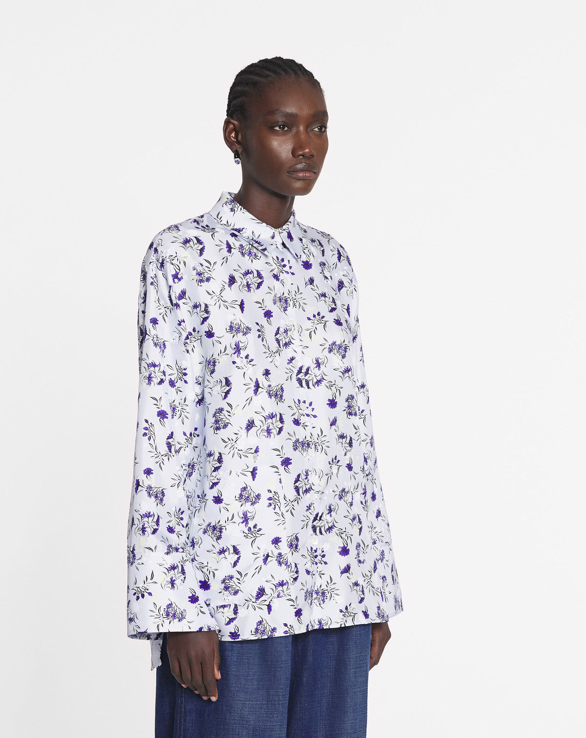 Chemise ample imprimée - Chambray