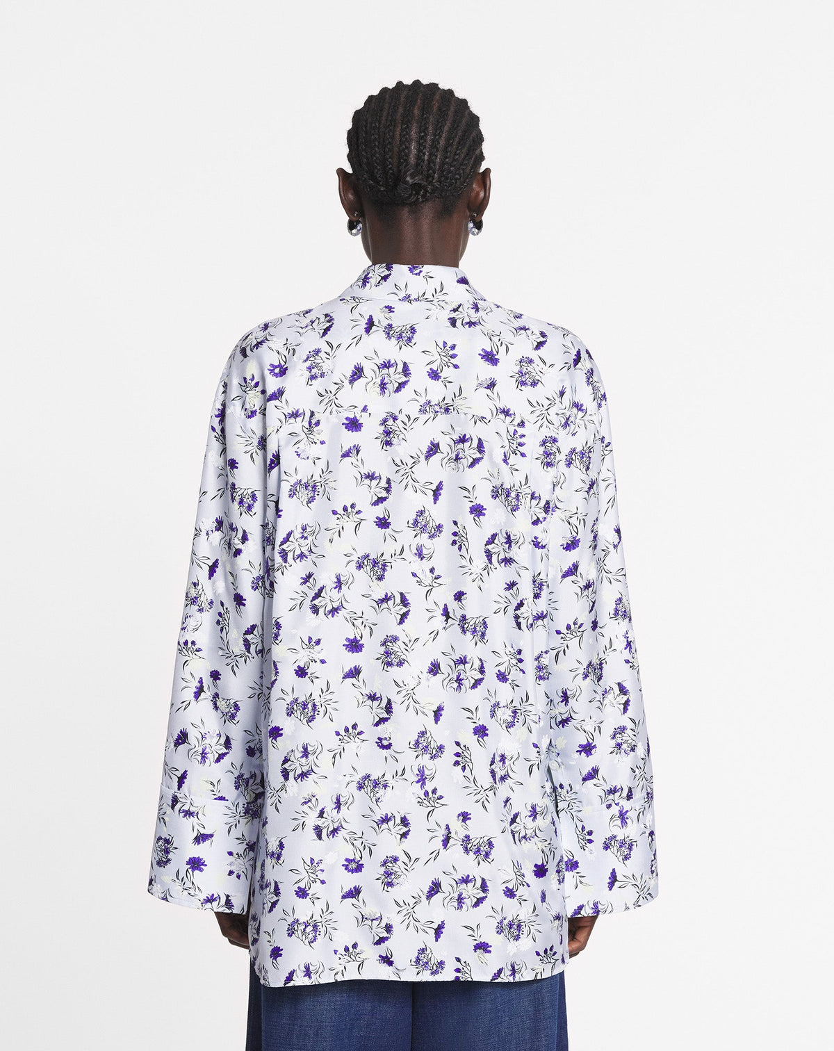 Chemise ample imprimée - Chambray