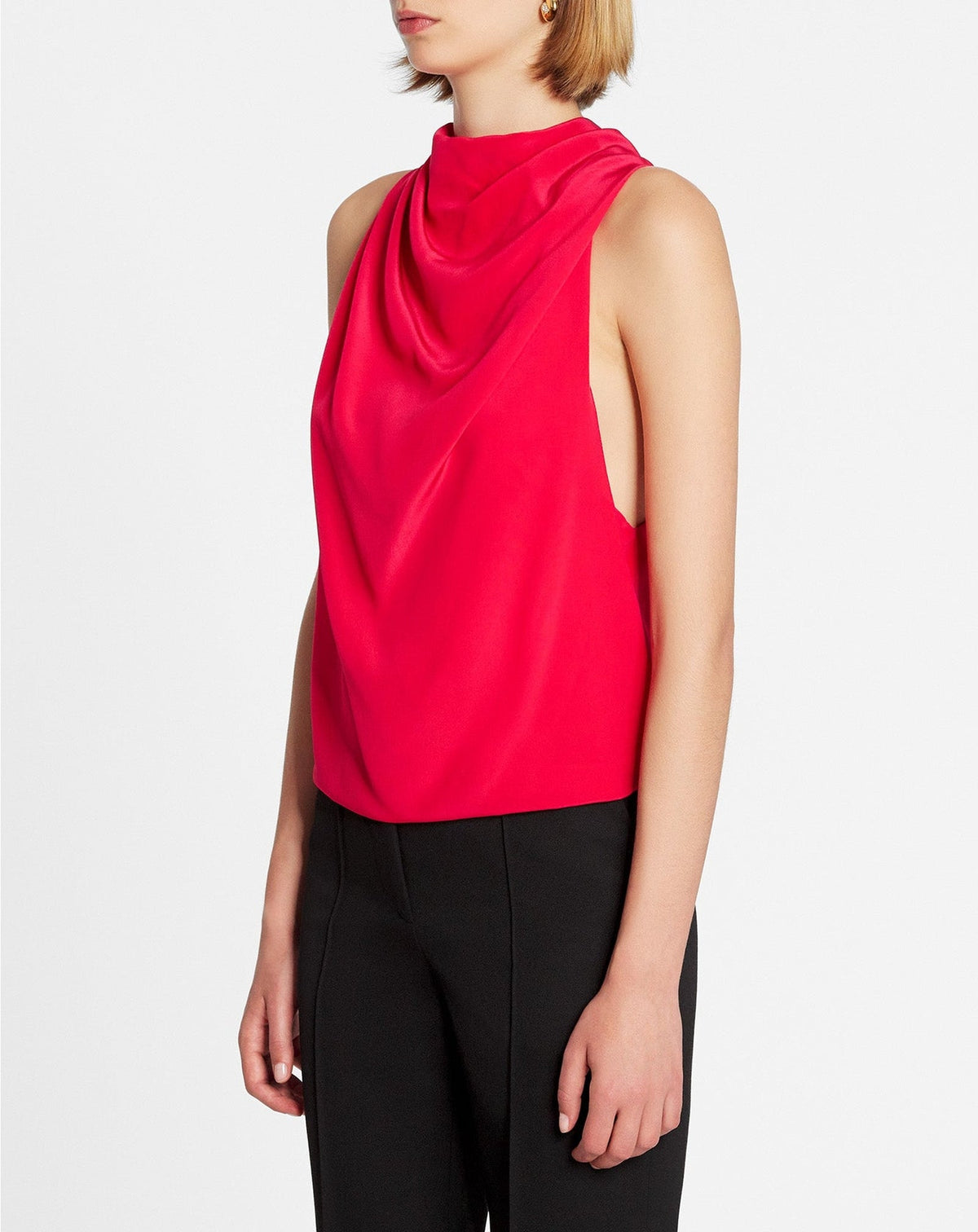Blouse sans manches en soie - Pasteque