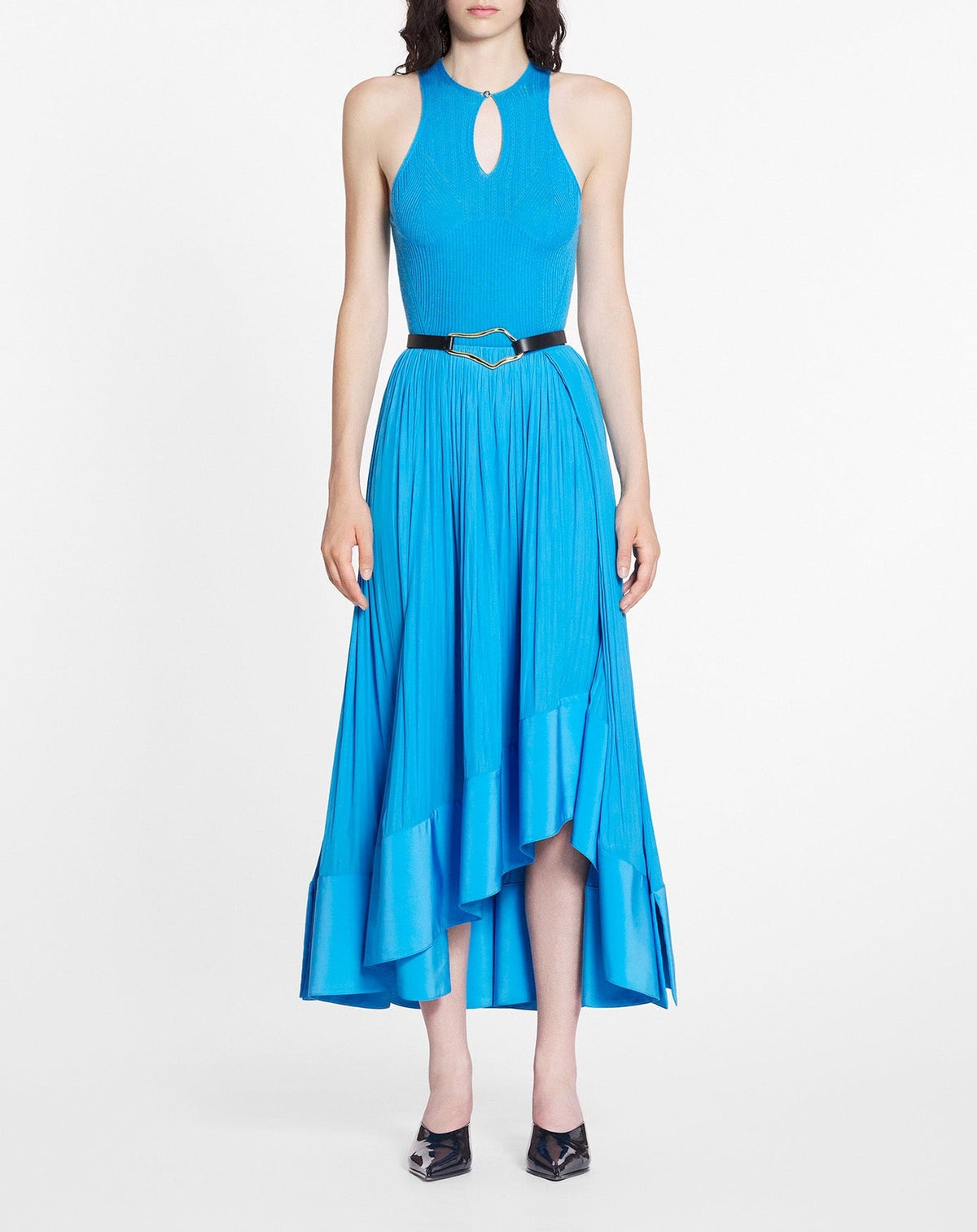 Sleeveless silk top - Piscine