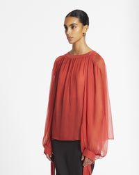 ZZNO STOCK JASPE BLOUSE À  FRONCES