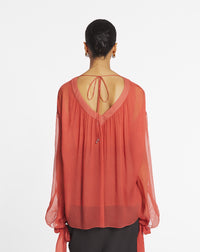 ZZNO STOCK JASPE BLOUSE À  FRONCES