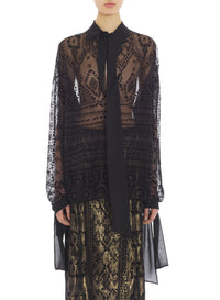 Blouse à foulard - Noir