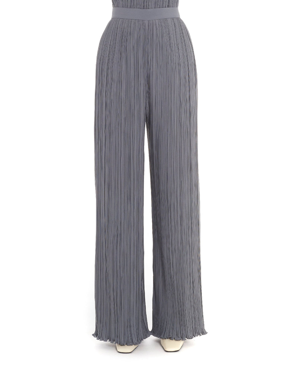 Pantalon plissé - Acier