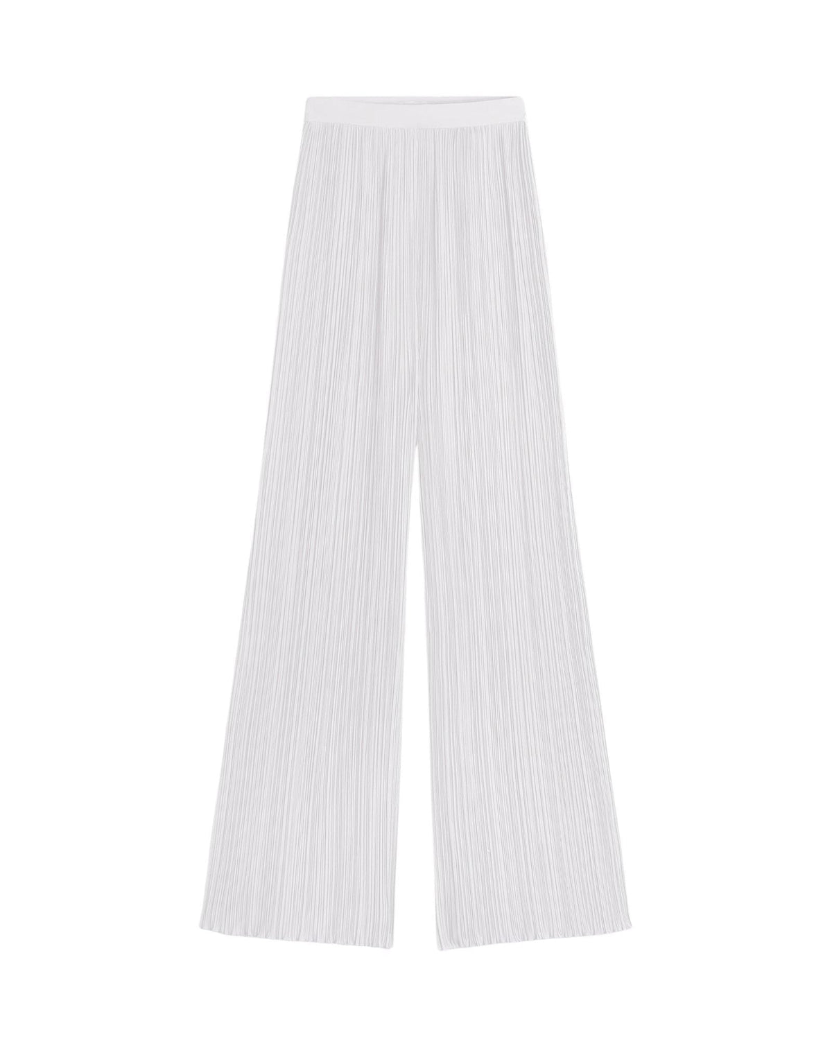 Pleated pants - Blanc casse