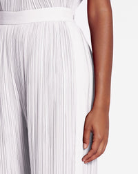 Pleated pants - Blanc casse