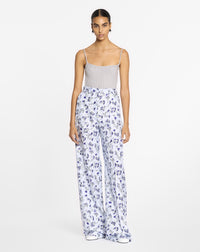 Pantalon large imprimé - Chambray