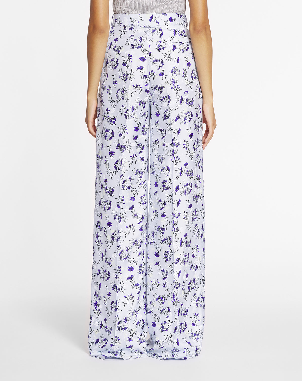 Pantalon large imprimé - Chambray