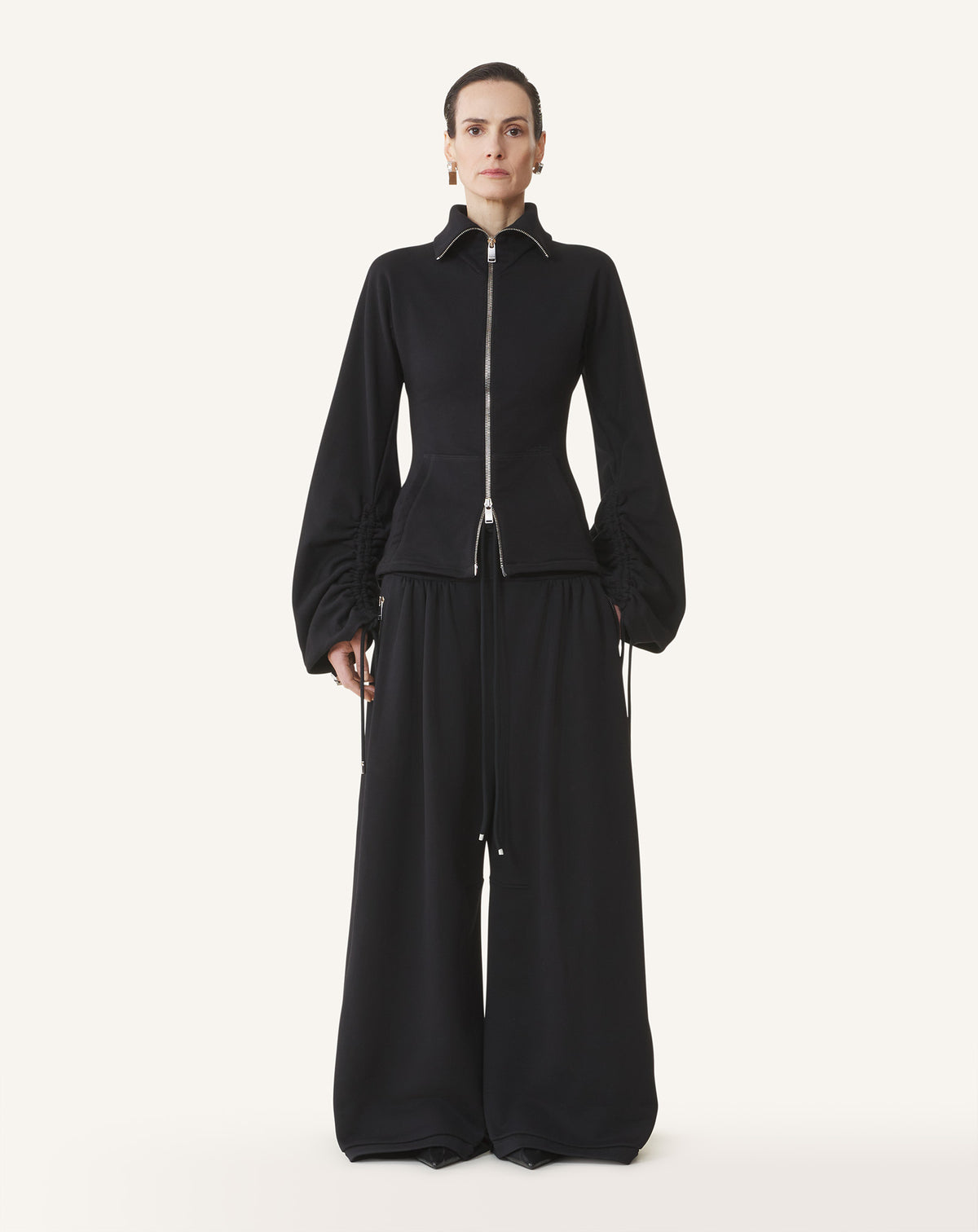 Pantalon de jogging à basque - Noir