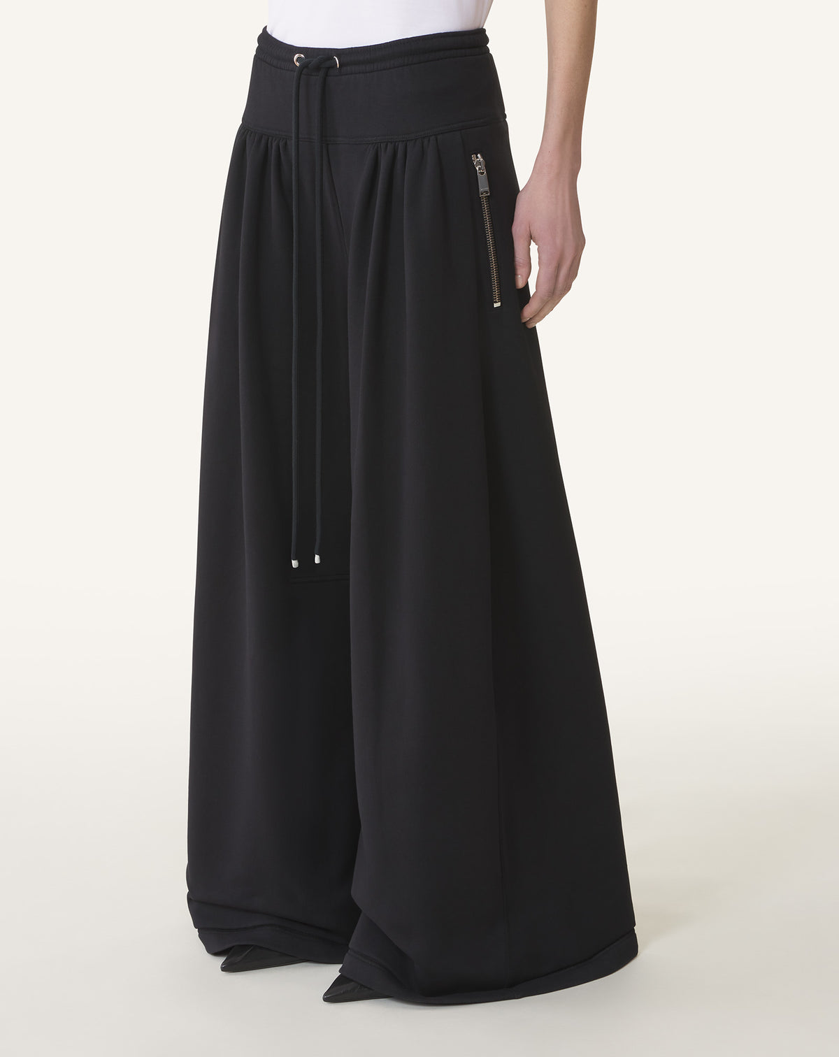Pantalon de jogging à basque - Noir