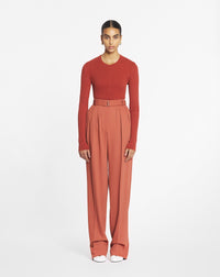 Pantalon à plis - Jaspe