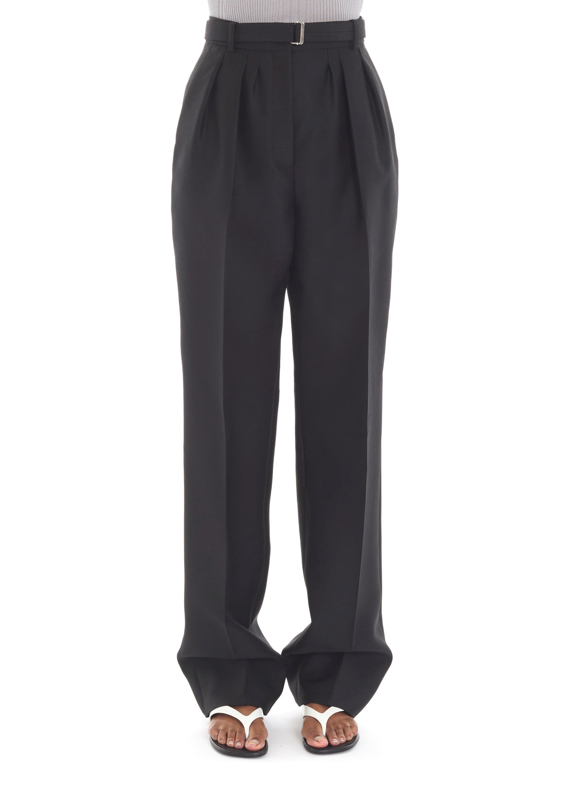 Pantalon à plis - Noir