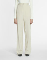 Pantalon à bande coté - Mastic