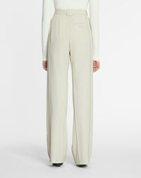 Pantalon à bande coté - Mastic