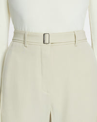 Pantalon à bande coté - Mastic