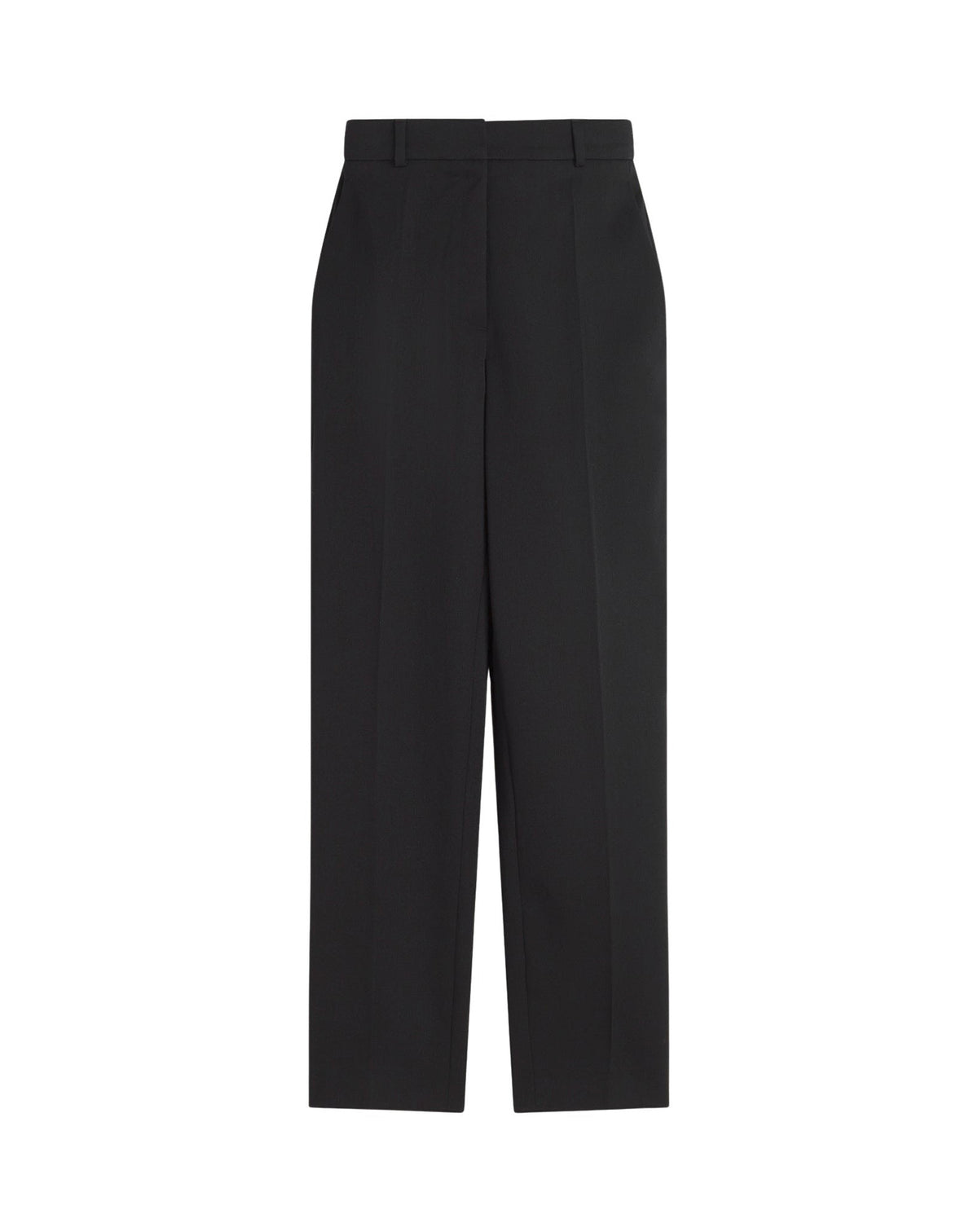 Pantalon cigarette en laine - Noir