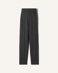 Pantalon cigarette taille haute - Anthracite