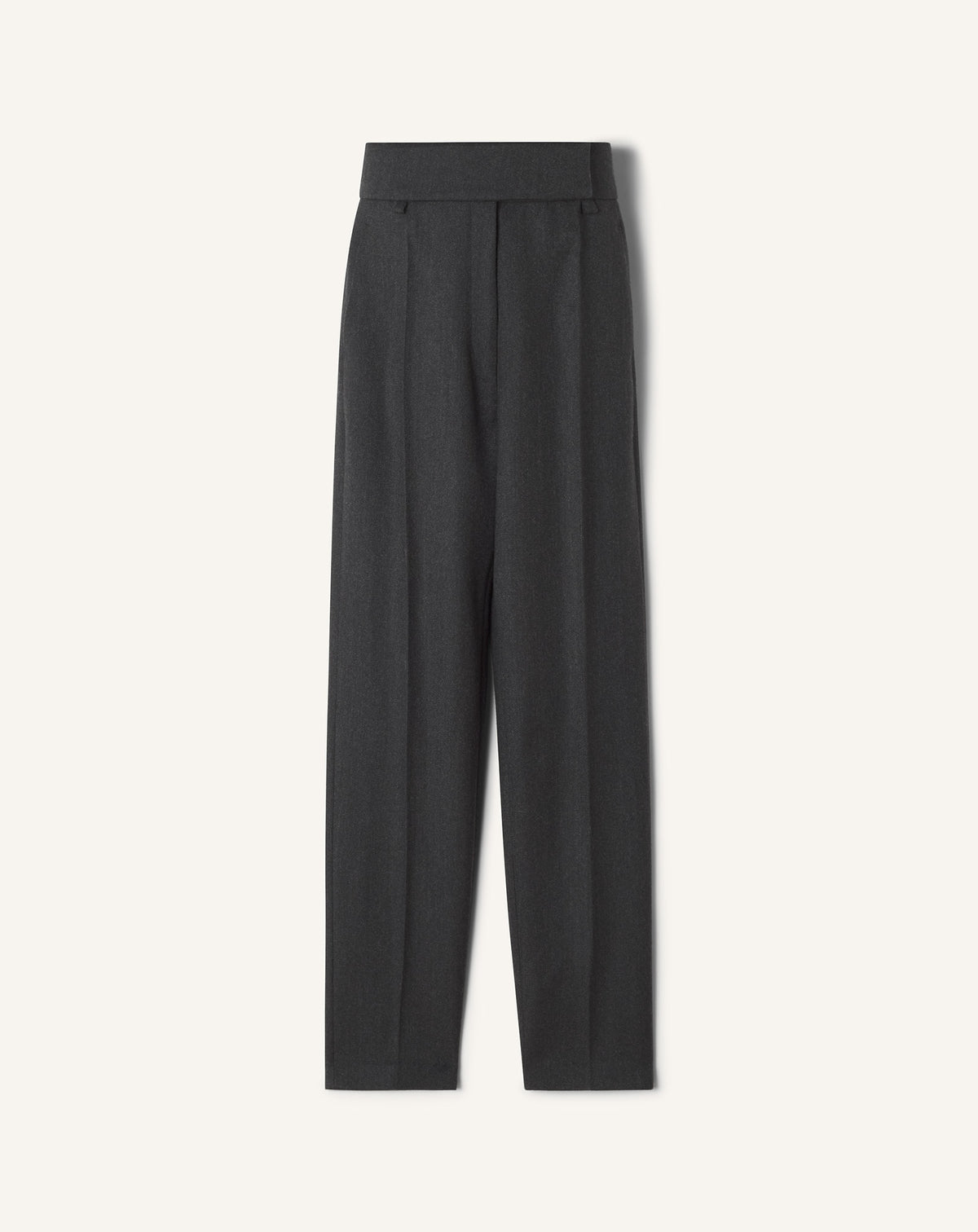 Pantalon cigarette taille haute - Anthracite