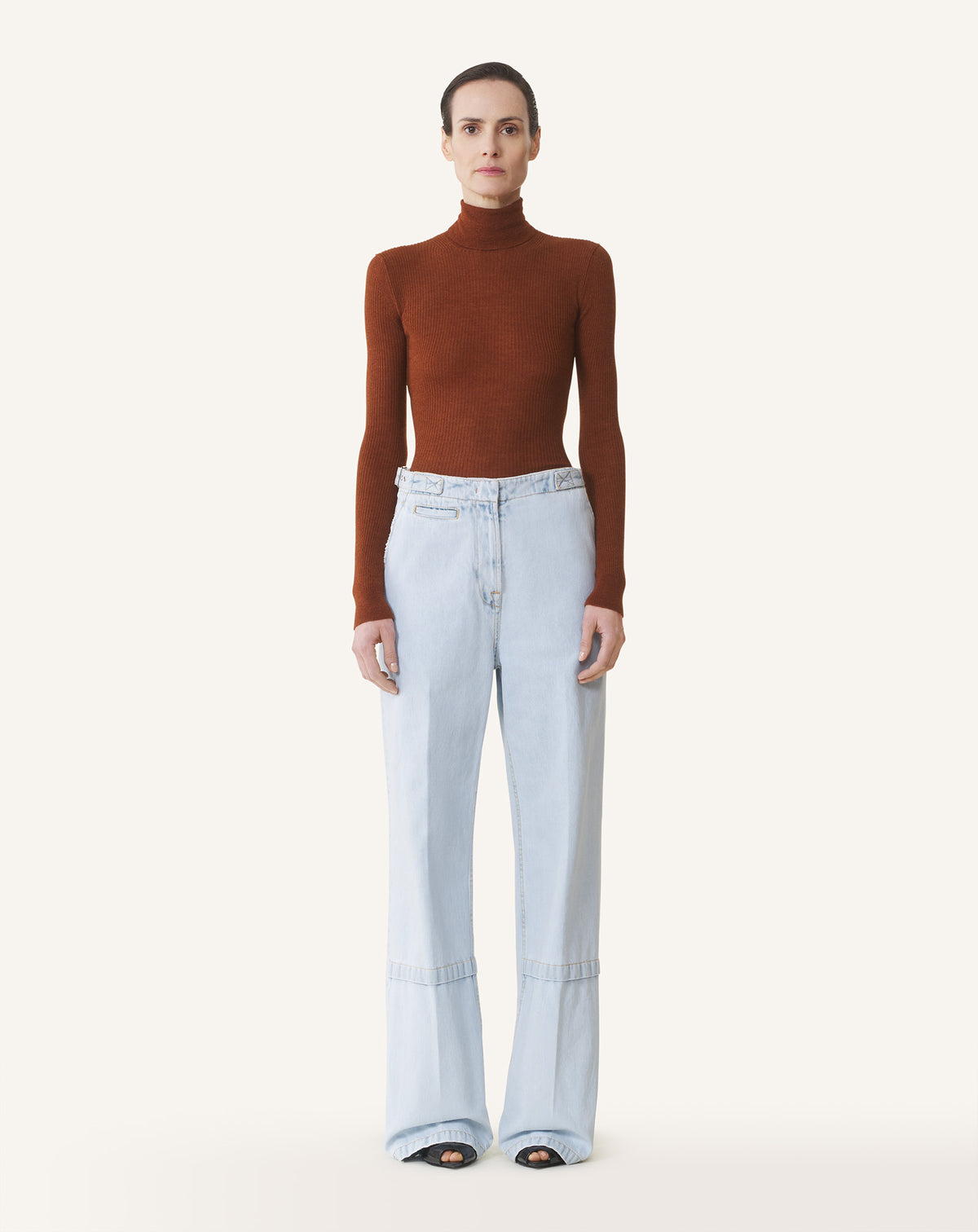 Pantalon cargo en denim - Bleu clair