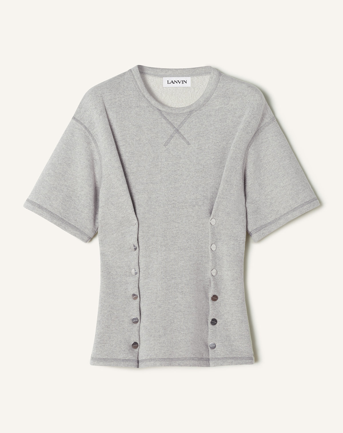 T-shirt cintré - Gris chine