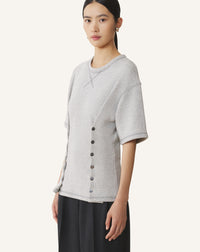 T-shirt cintré - Gris chine