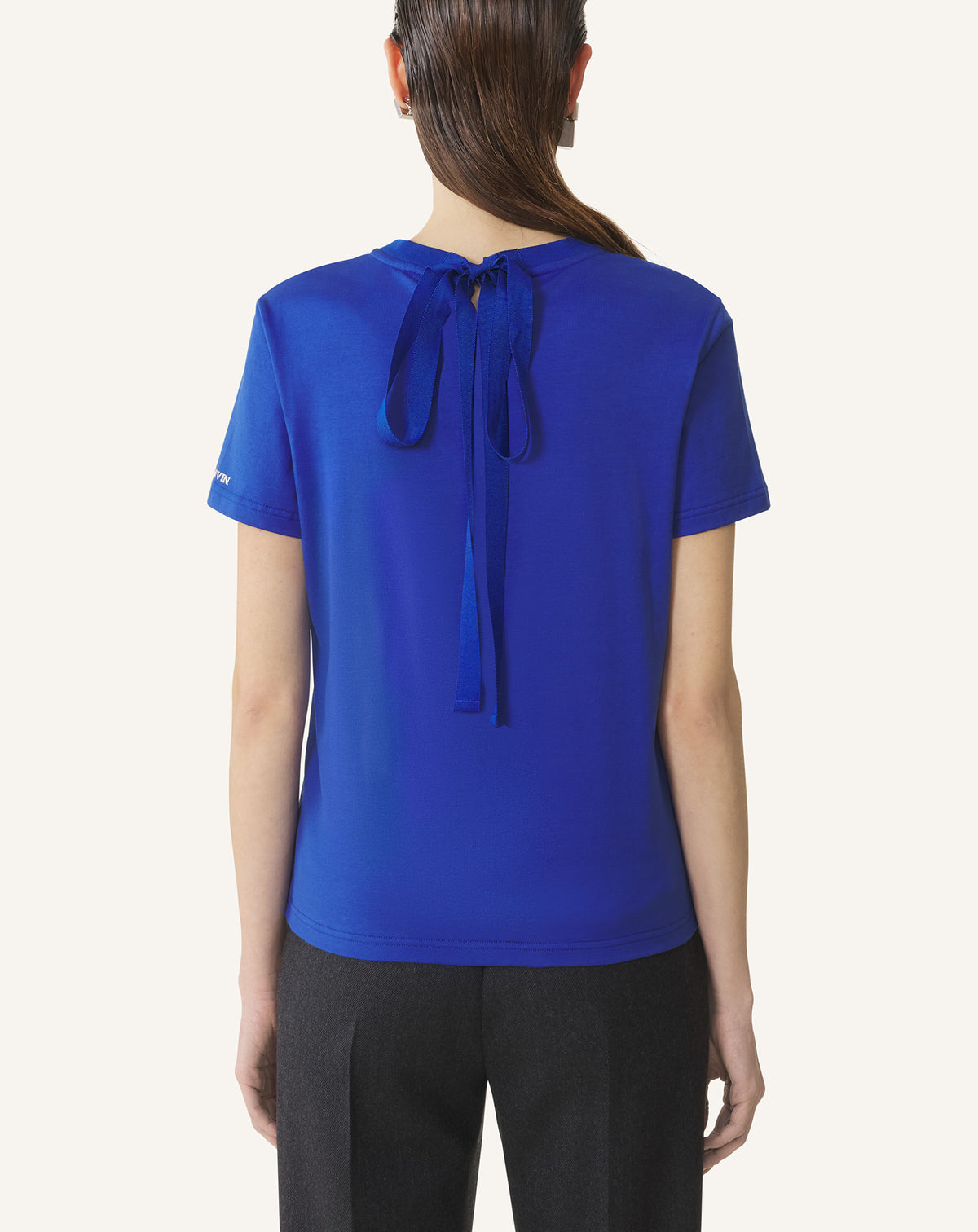 T-shirt détail noeud - Indigo