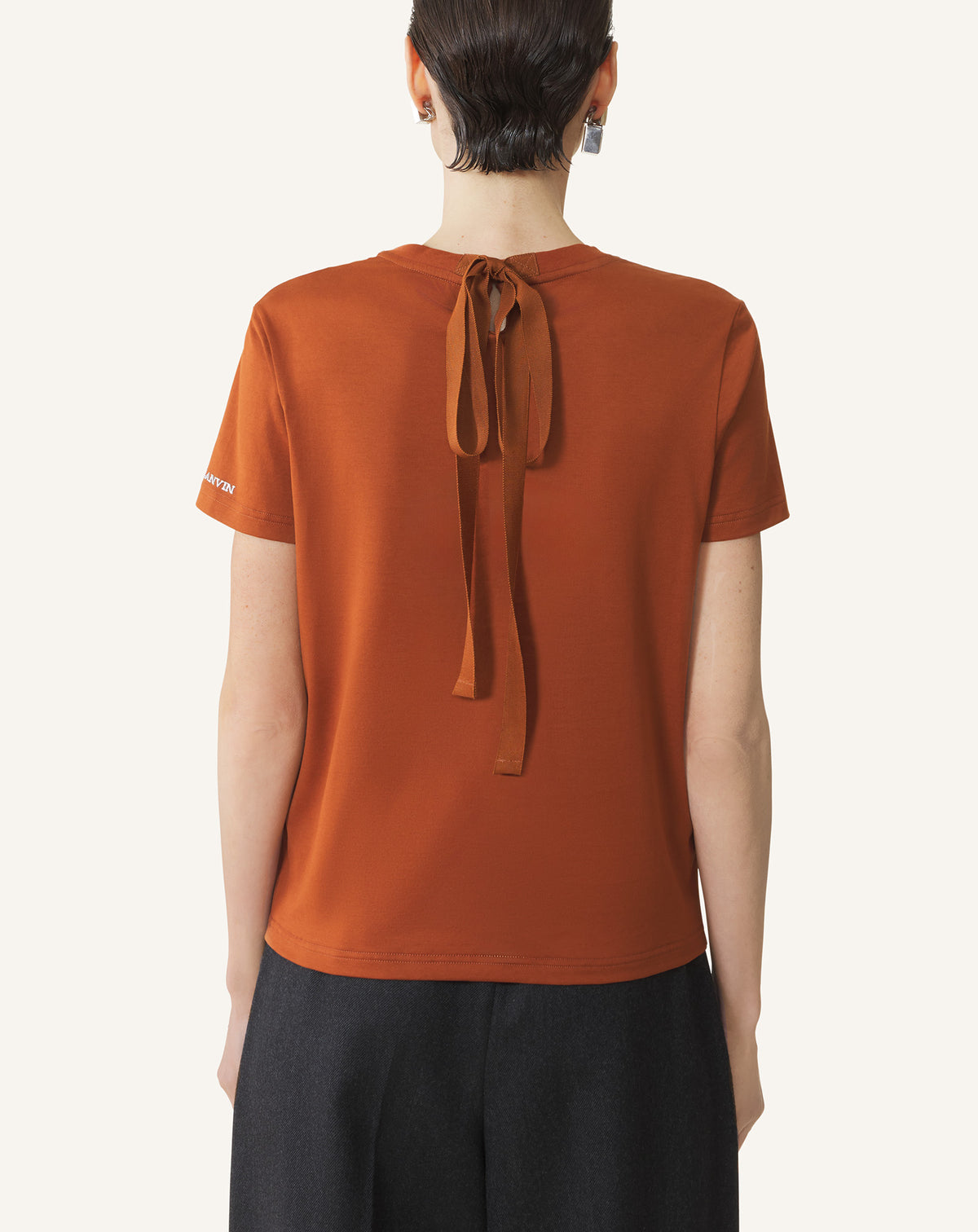 T-shirt détail noeud - Alezan