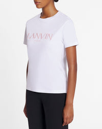 ZZNO STOCK BLANC OPTIQUE LANVIN EMBROIDERED REGULAR T-SHIRT
