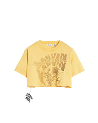 Printed cropped tee-shirt - Maïs