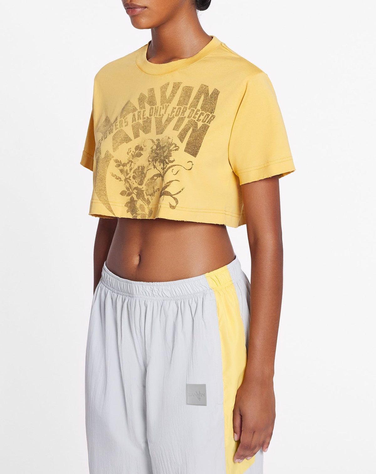 Printed cropped tee-shirt - Maïs