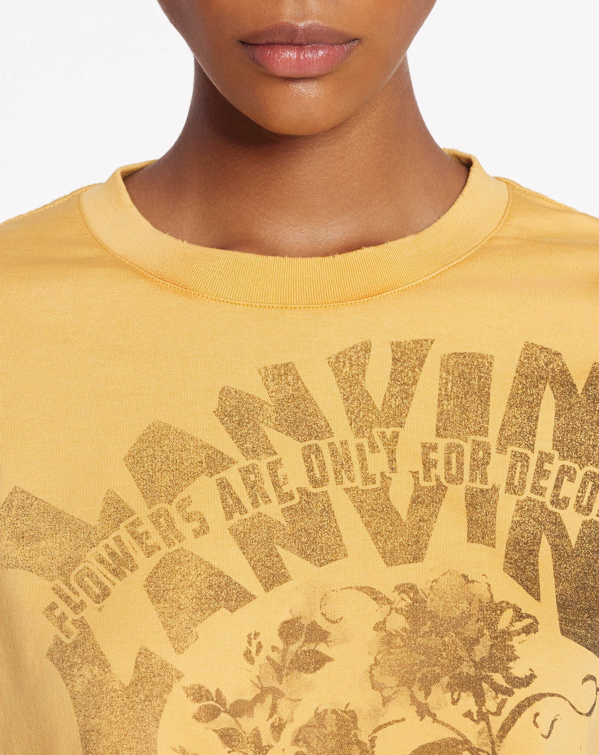 Printed cropped tee-shirt - Maïs