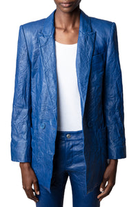 Blazer Visko en cuir froissé - Ocean
