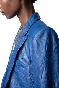 Blazer Visko en cuir froissé - Ocean