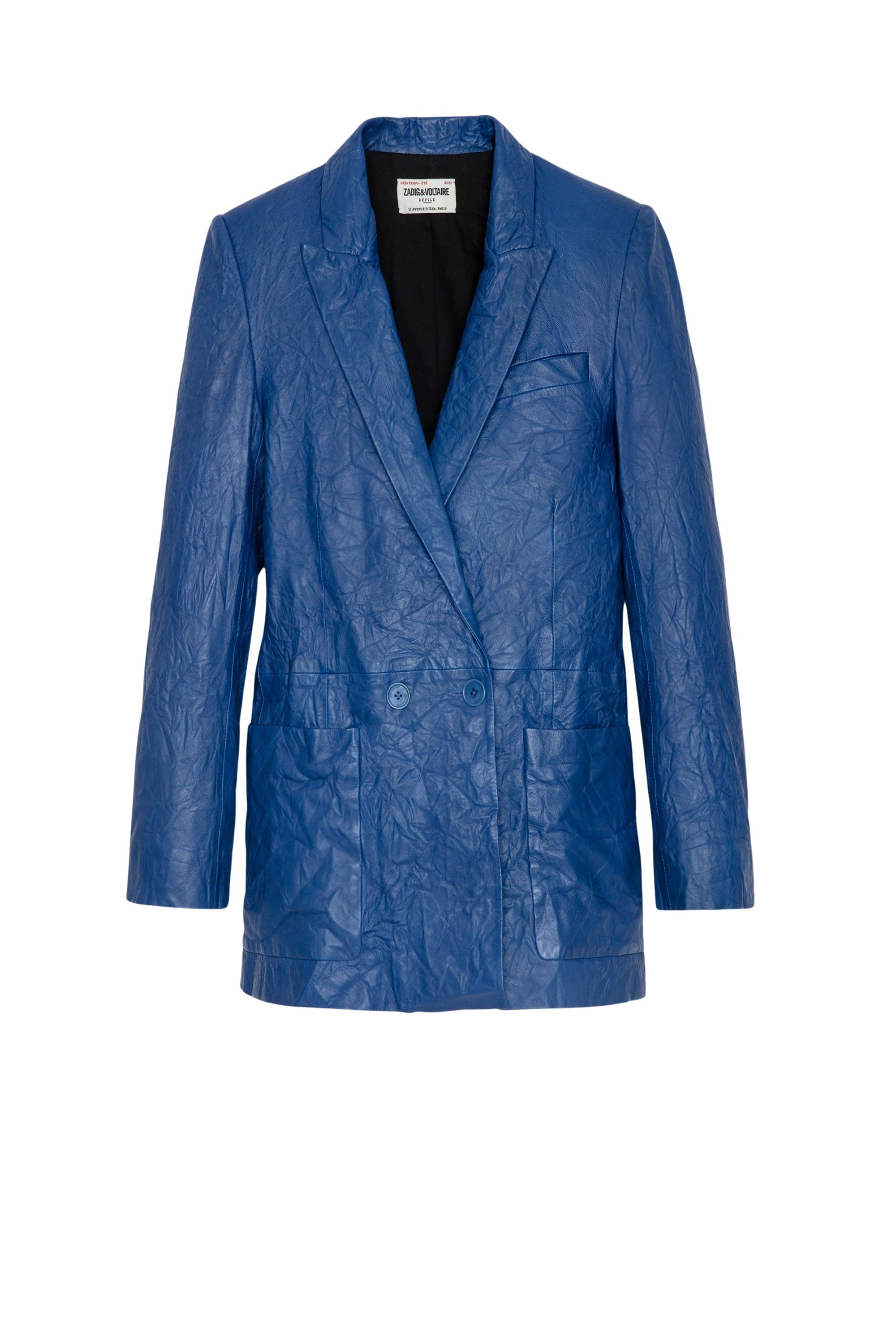 Blazer Visko en cuir froissé - Ocean