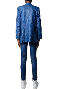 Blazer Visko en cuir froissé - Ocean