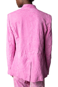 Blazer Verys en daim froissé - Tulipe