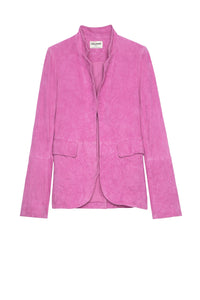 Blazer Verys en daim froissé - Tulipe