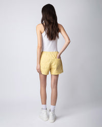 Pax Wrinkle Leather Shorts - Shea