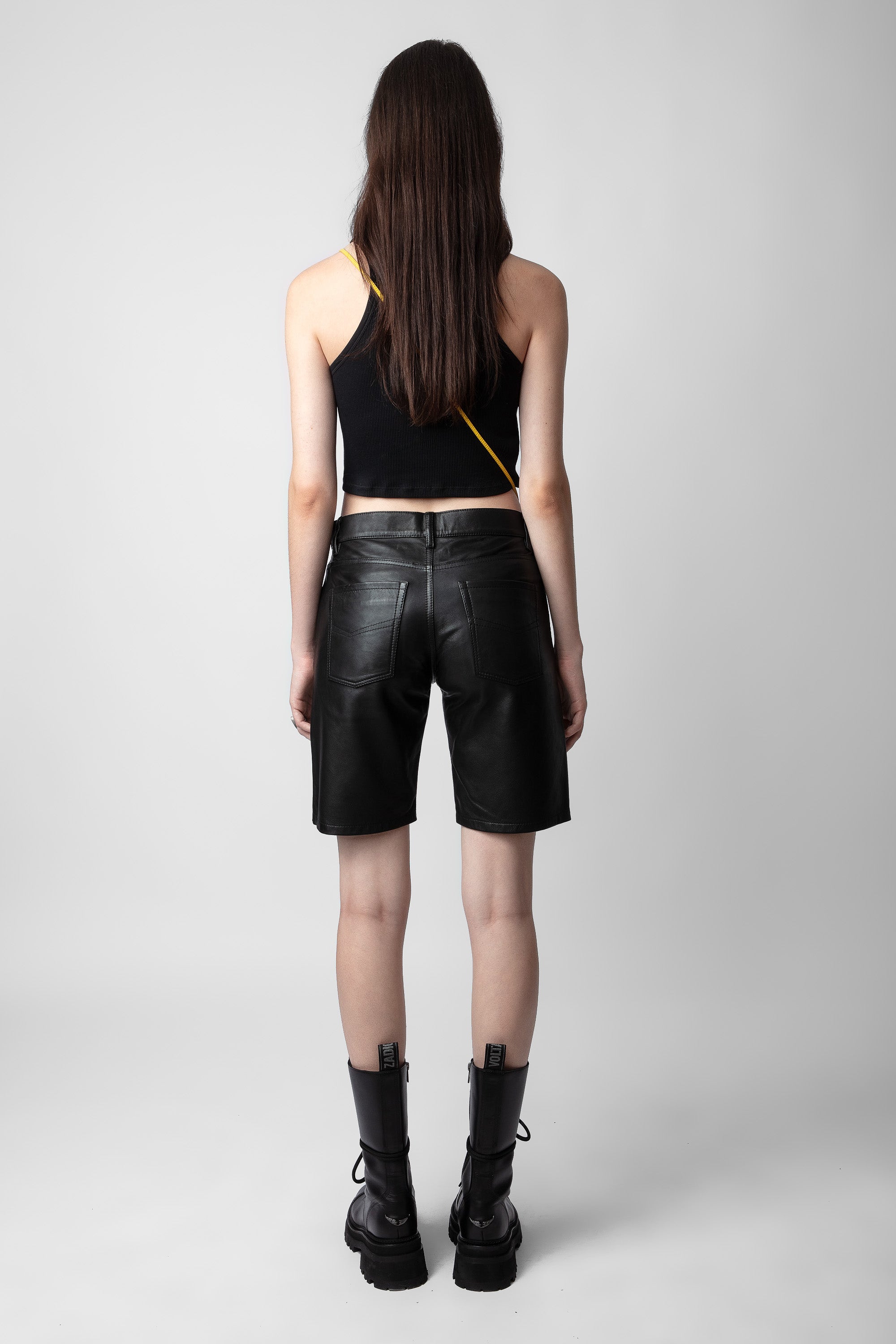 Sady leather shorts - Black