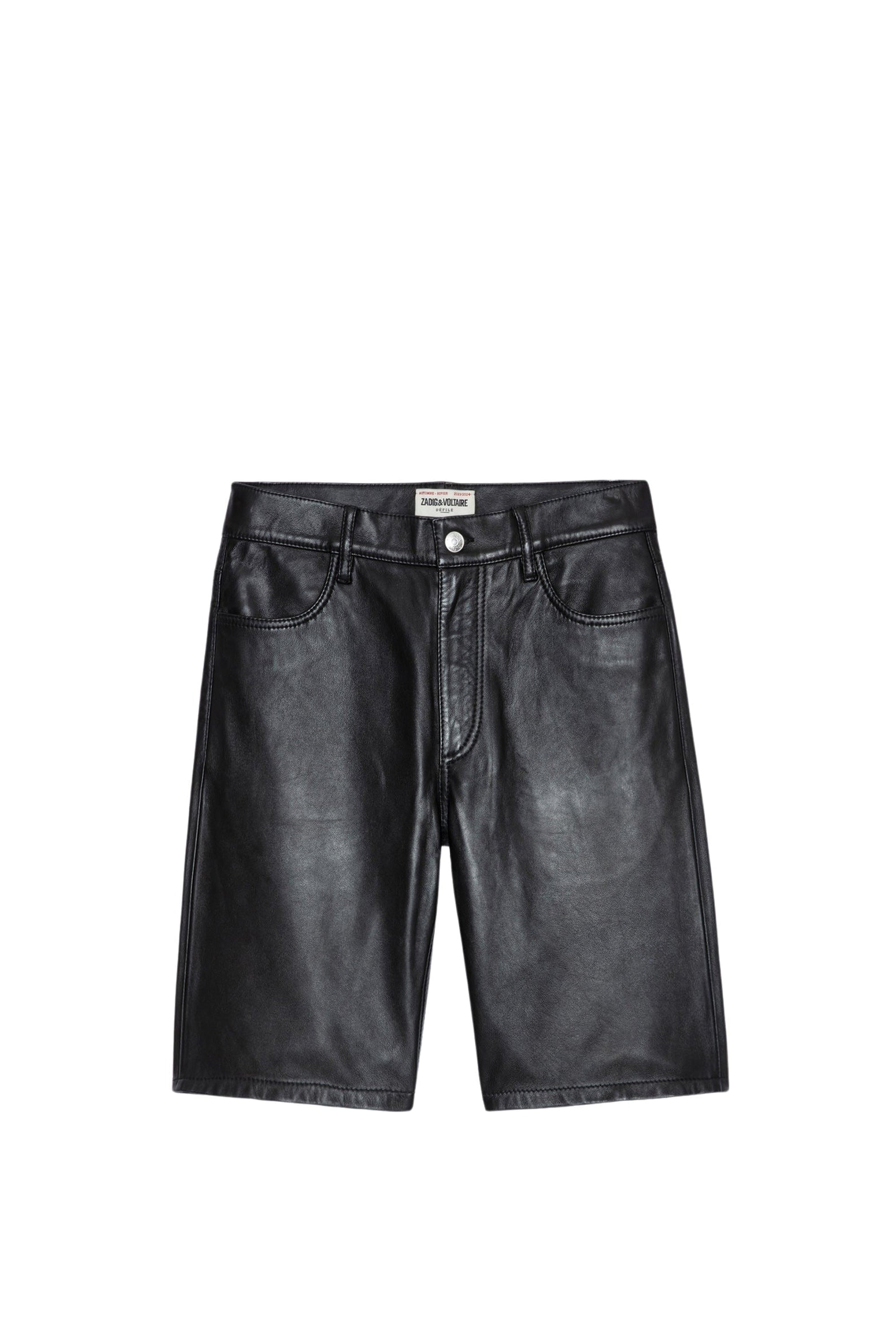 Sady leather shorts - Black