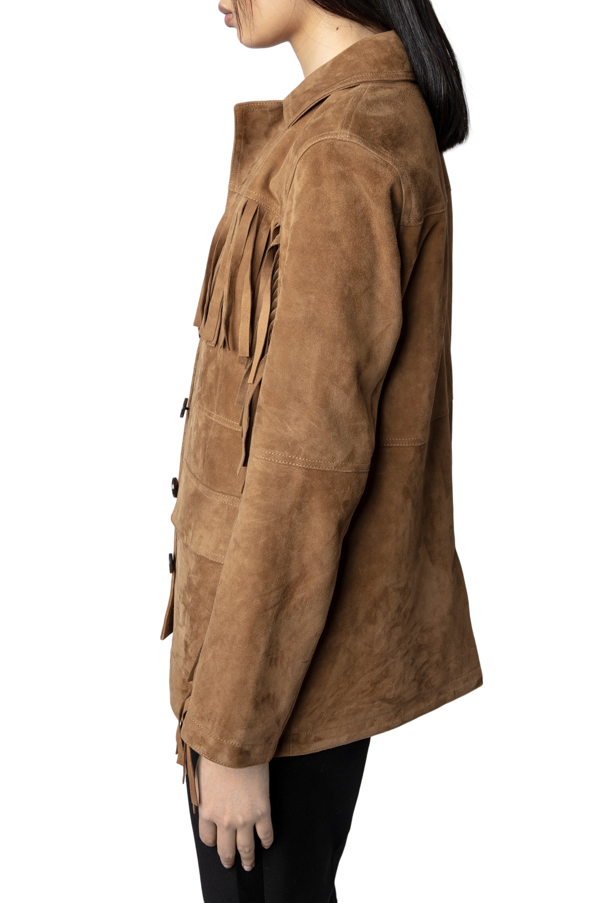 Veste Lala Daim en cuir - Ecorce