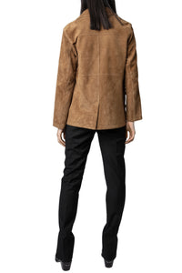 Veste Lala Daim en cuir - Ecorce