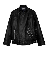 Blouson Liliam en cuir - Noir