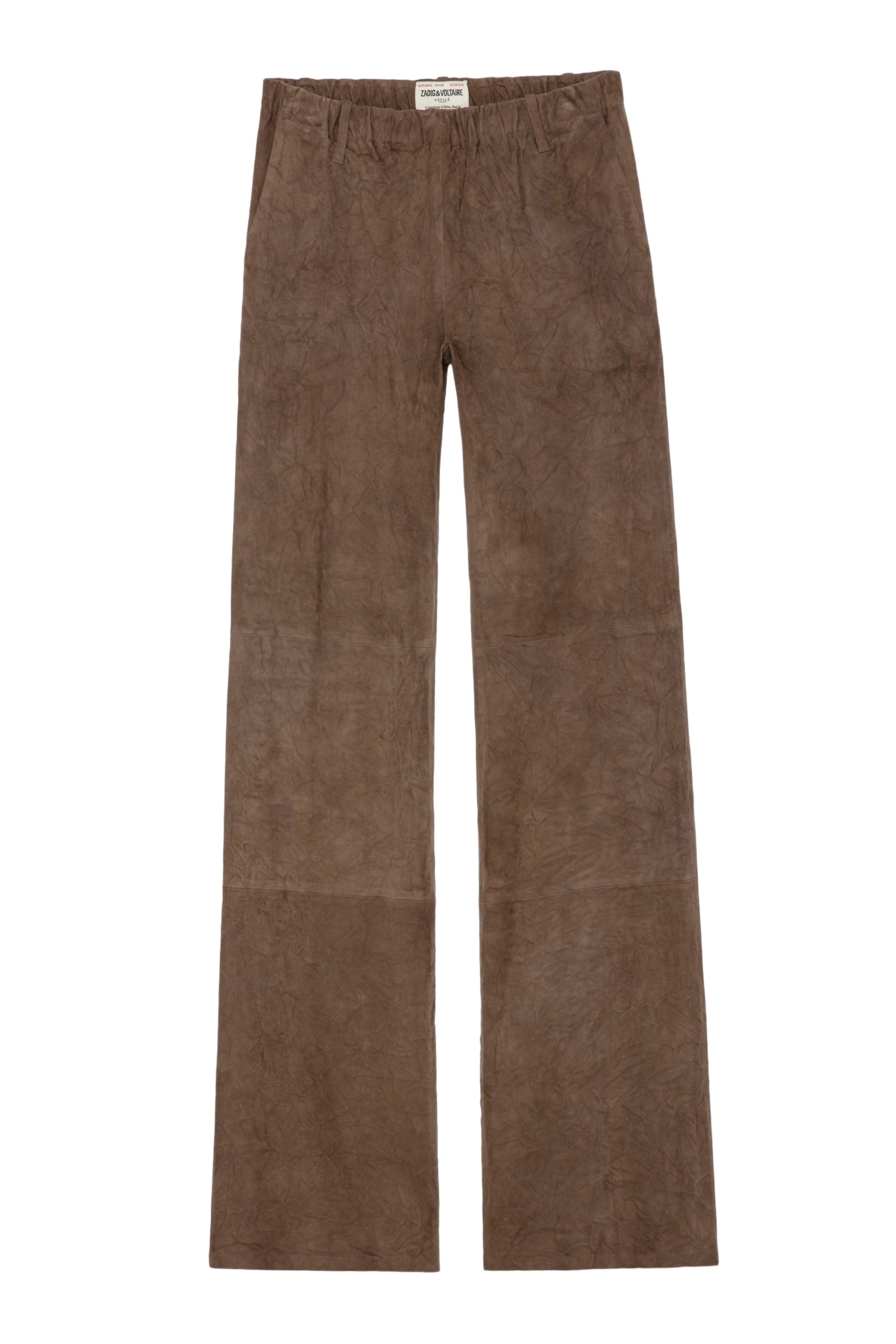 Pantalon Parfait en daim froissé - Bronze