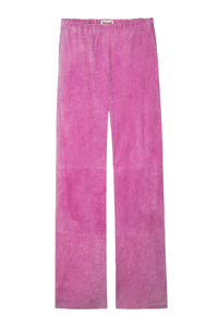 Parfait trousers in crinkled suede - Tulip