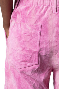 Parfait trousers in crinkled suede - Tulip