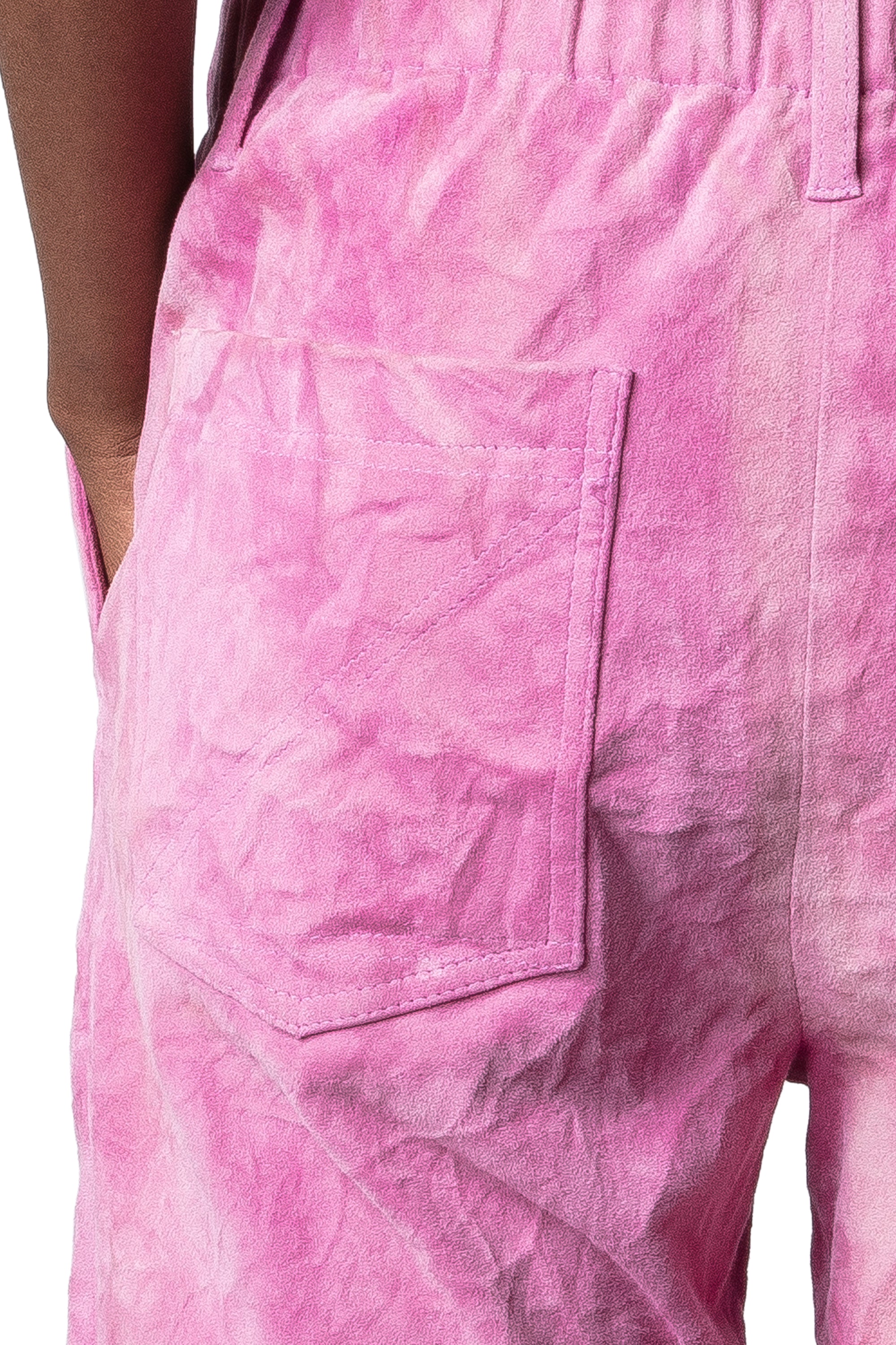 Parfait trousers in crinkled suede - Tulip