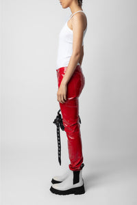 Pantalon Peko Vinyle en cuir - Japon