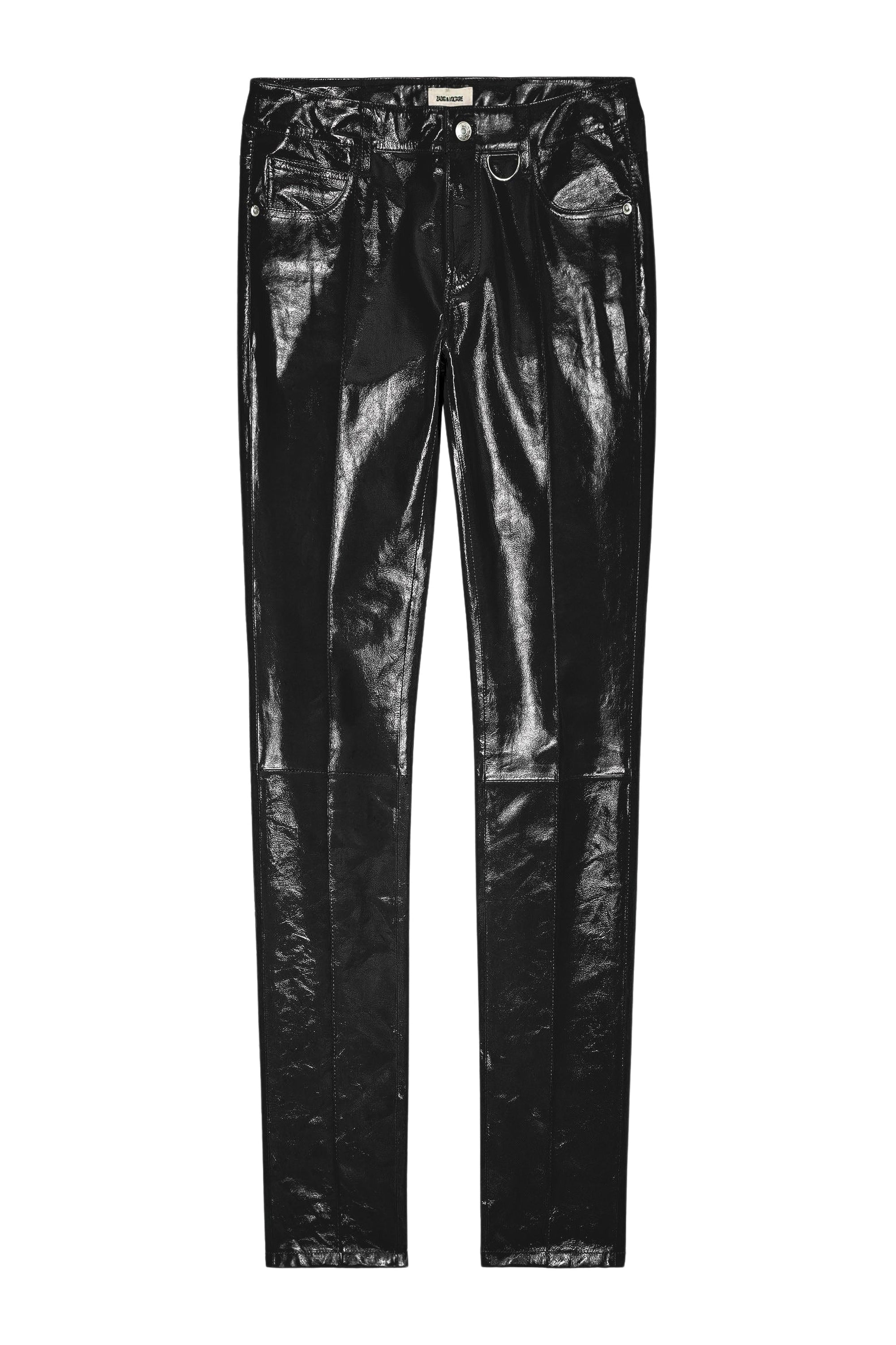 Pantalon Peko Vinyle en cuir - Noir