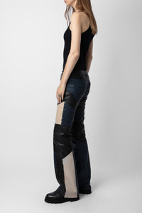 Paulin leather trousers - Black